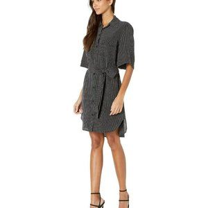 EQUIPMENT Amadee Dress Black Striped Silk S NWOT Authentic